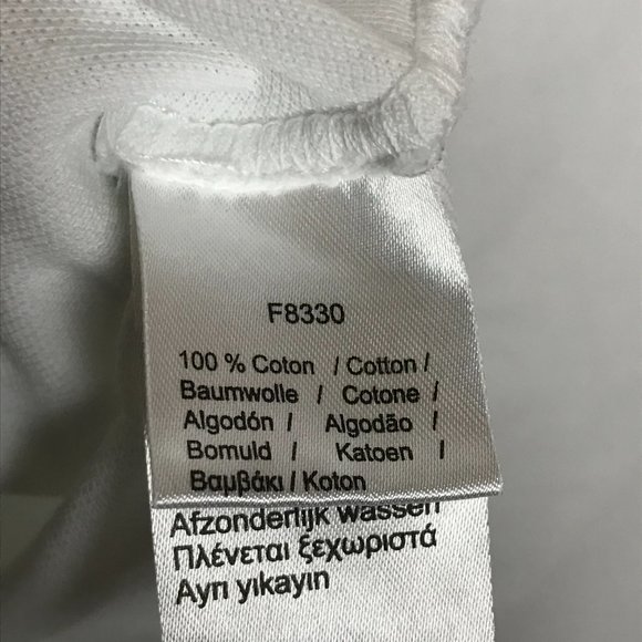 Lacoste White Regular Fit Polo L (Size 5) - Picture 9 of 10